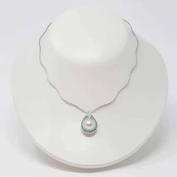Shizuku South Sea Pearl White Gold Pendant (P22) - Image 7