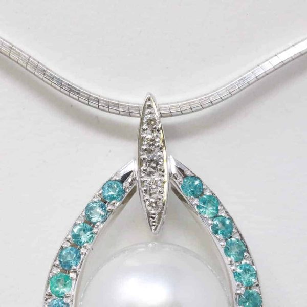 Shizuku South Sea Pearl White Gold Pendant (P22) - Image 3