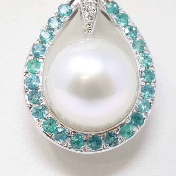 Shizuku South Sea Pearl White Gold Pendant (P22) - Image 2
