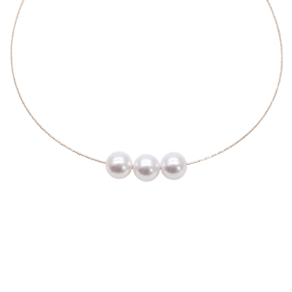 White Akoya Pearl Gold Pendant (P9)
