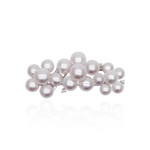 B51 White Akoya Pearl Brooch