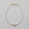 White Akoya Pearl Gold Bracelet (BL7) - Image 2