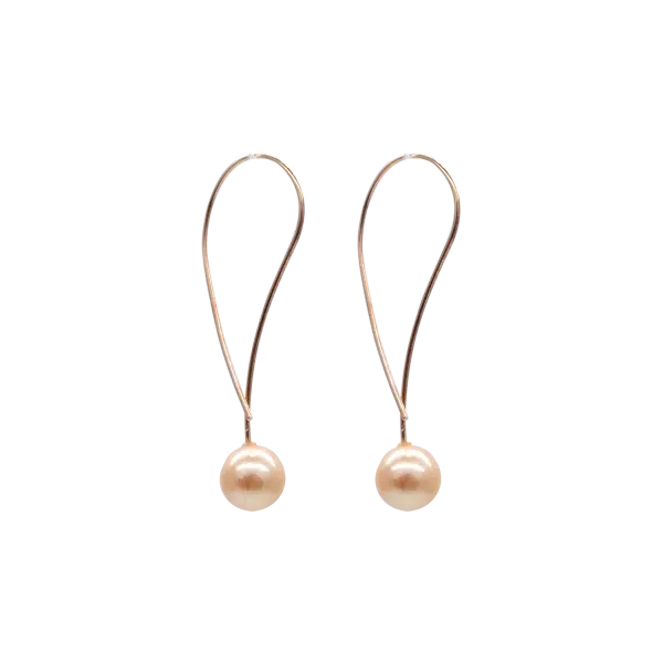 Yellow Akoya Pearl K18 Gold Earring E15
