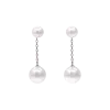 White Akoya Pearl White Gold Earring E16
