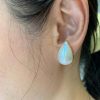 White Mabe Pearl  Earrings - E5 - Image 2
