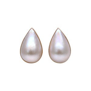 Mabe Pearl K18 Gold Clip Earring E5