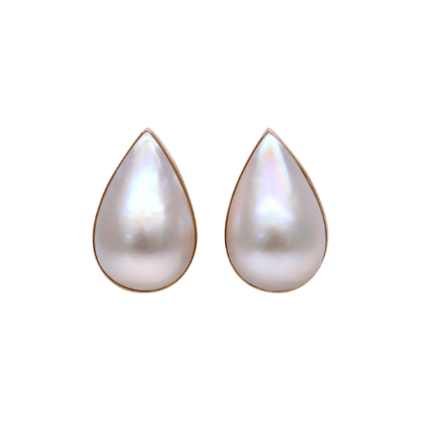 Mabe Pearl K18 Gold Clip Earring E5