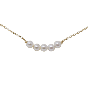 White Akoya Pearl Gold Pendant (P15)