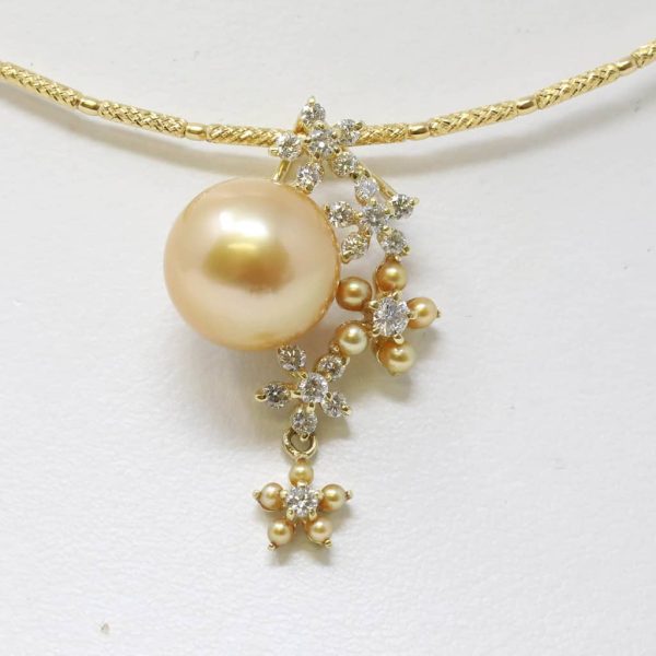 Gold South Sea Pearl Gold Pendant (P7) - Image 3