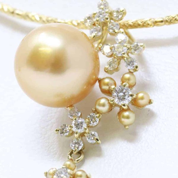 Gold South Sea Pearl Gold Pendant (P7) - Image 4