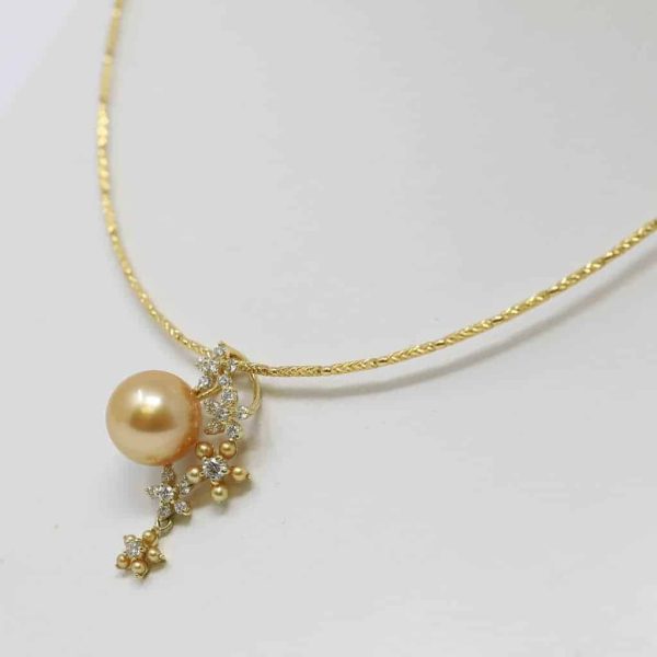 Gold South Sea Pearl Gold Pendant (P7) - Image 2