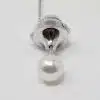 White Akoya Pearl Silver Tie Tack (S2) - Image 2