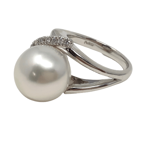 Platinum pearl ring deals