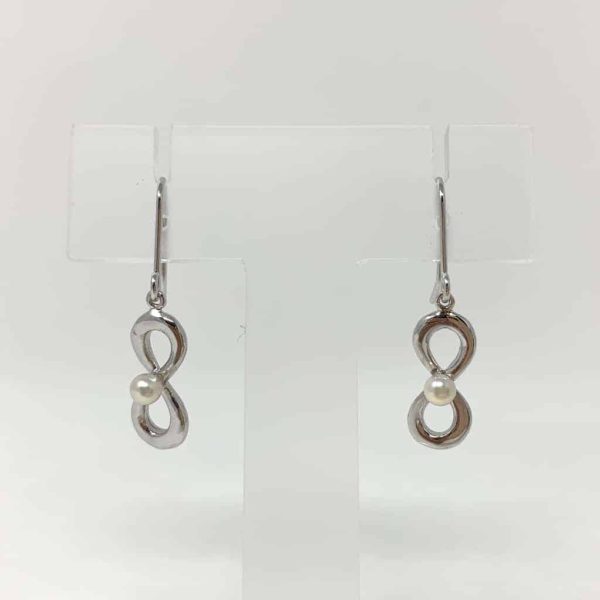 Yui White Akoya Pearl Silver Earrings (E50) - Image 6