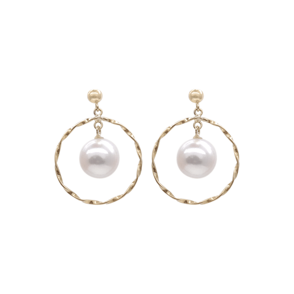 Akoya Pearl K18 Gold Earring E49