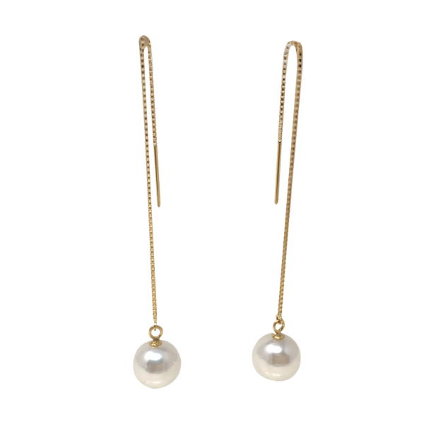 Akoya Pearl K18 & White Gold Earring E57