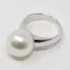 White South Sea Pearl Platinum Ring (R1) - Image 4
