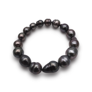 Black South Sea Baroque Pearl Strand Bracelet (BL20)