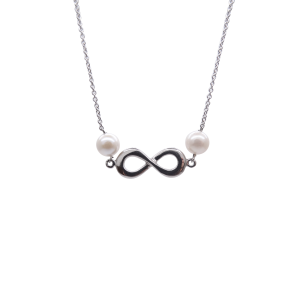 Yui White Baby Akoya Pearl Silver Pendant - P45