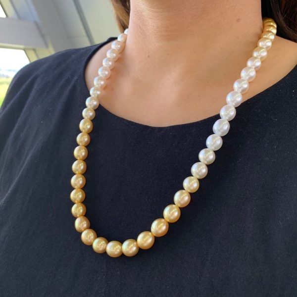 South Sea Pearl Long Strand Necklace (N29) - Image 2