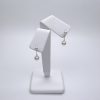 White Akoya Pearl Gold Earrings (E92) - Image 2