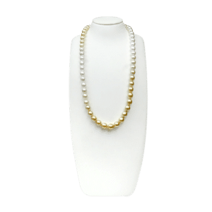 South Sea Gold & White Pearl Necklace N29