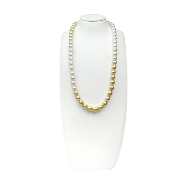 South Sea Gold & White Pearl Necklace N29