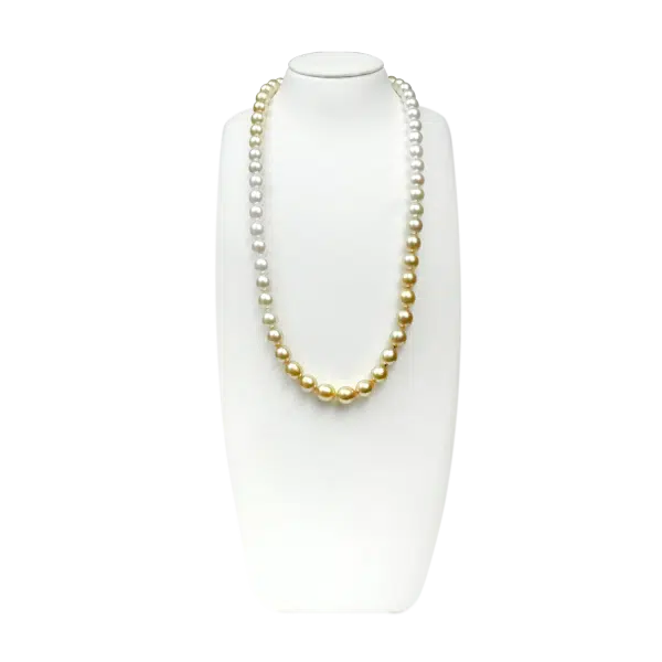 South Sea Gold & White Pearl Necklace N29