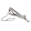 White Akoya Pearl Silver Tie Pin (S1)
