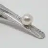 White Akoya Pearl Silver Tie Pin (S1) - Image 2