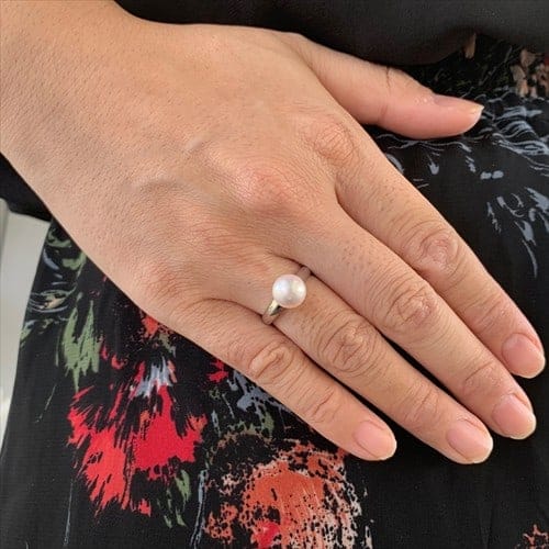 Black Tahitian Pearl Diamond Ring | Unique Designer Rings