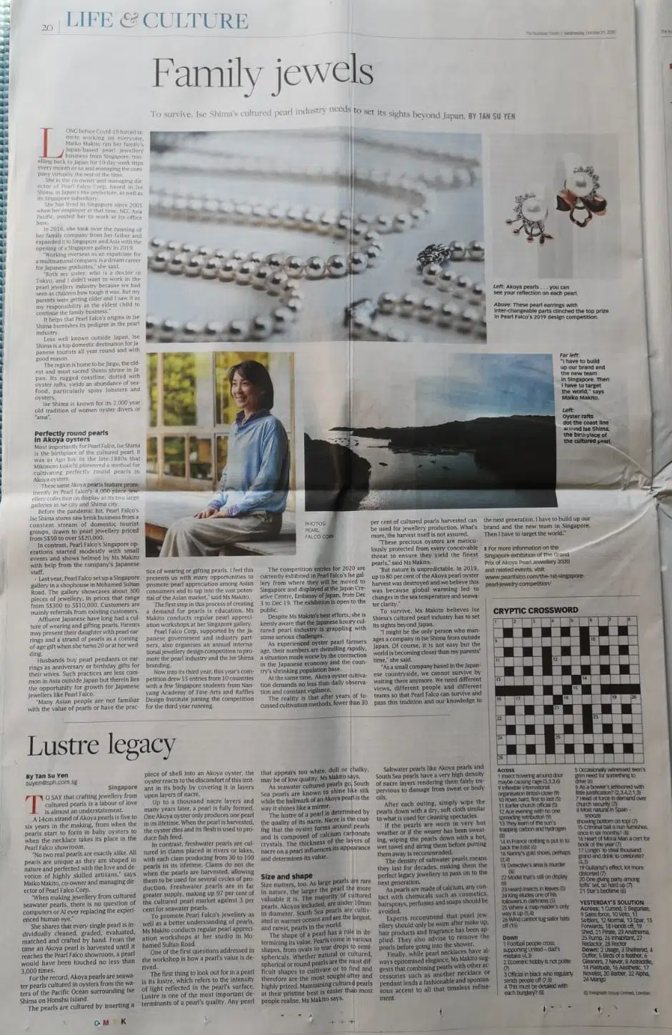 Singapore Business Times Article - Family Jewels