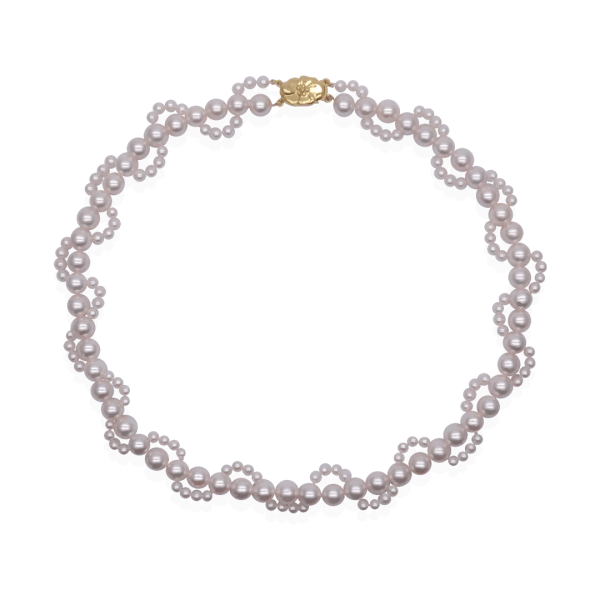Pink Akoya Pearl Strand Necklace (N101)