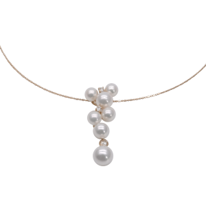 Akoya Pearl Diamond K18 Gold Pendant P200