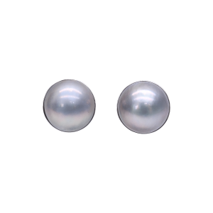 Blue Rainbow Mabe Pearl Earring E207