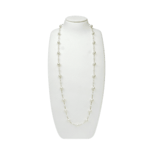 Akoya Pearl Necklace K18 Gold Station Necklace N104