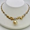 Gold South Sea Pearl Choker Necklace (N107) - Image 3