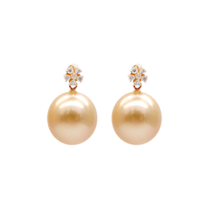 Southsea Gold Pearl Diamond Earring E217