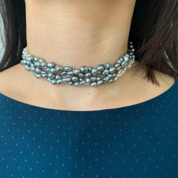 South Sea Keshi Pearl Strand Necklace (N111) - Image 5