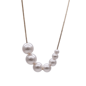 White Akoya Pearl Gold Pendant (P203)