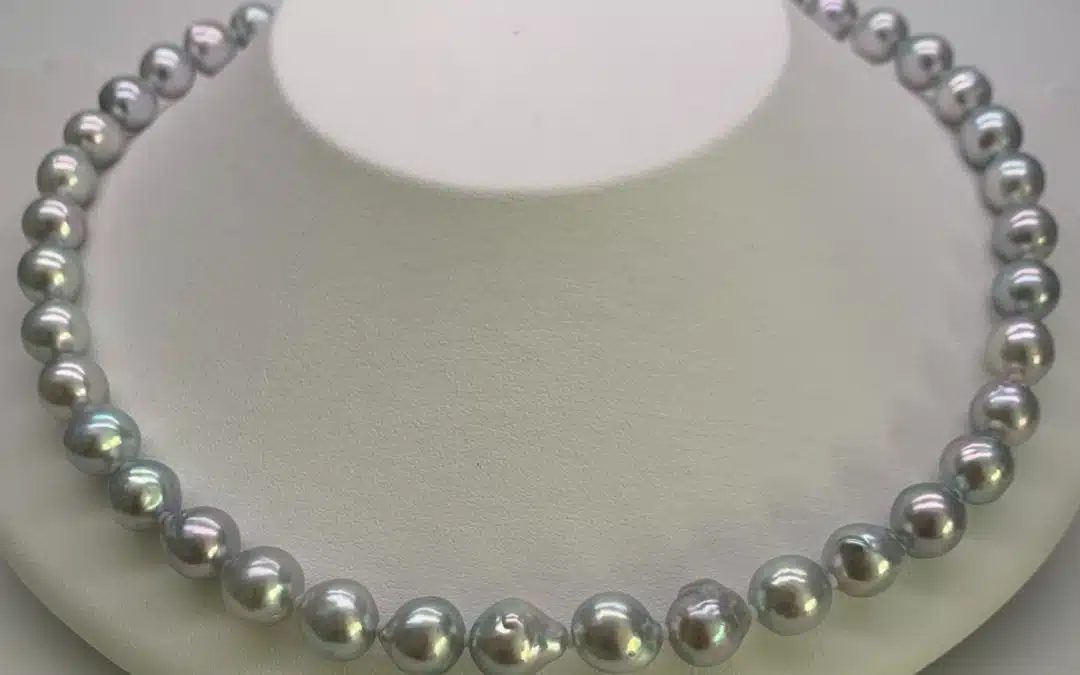 Pearl FALCO Akoya Silver Baroque Pearl Necklace (N112)