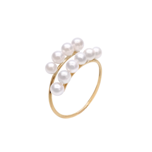 Baby Akoya Pearl K18 Gold Ring R51