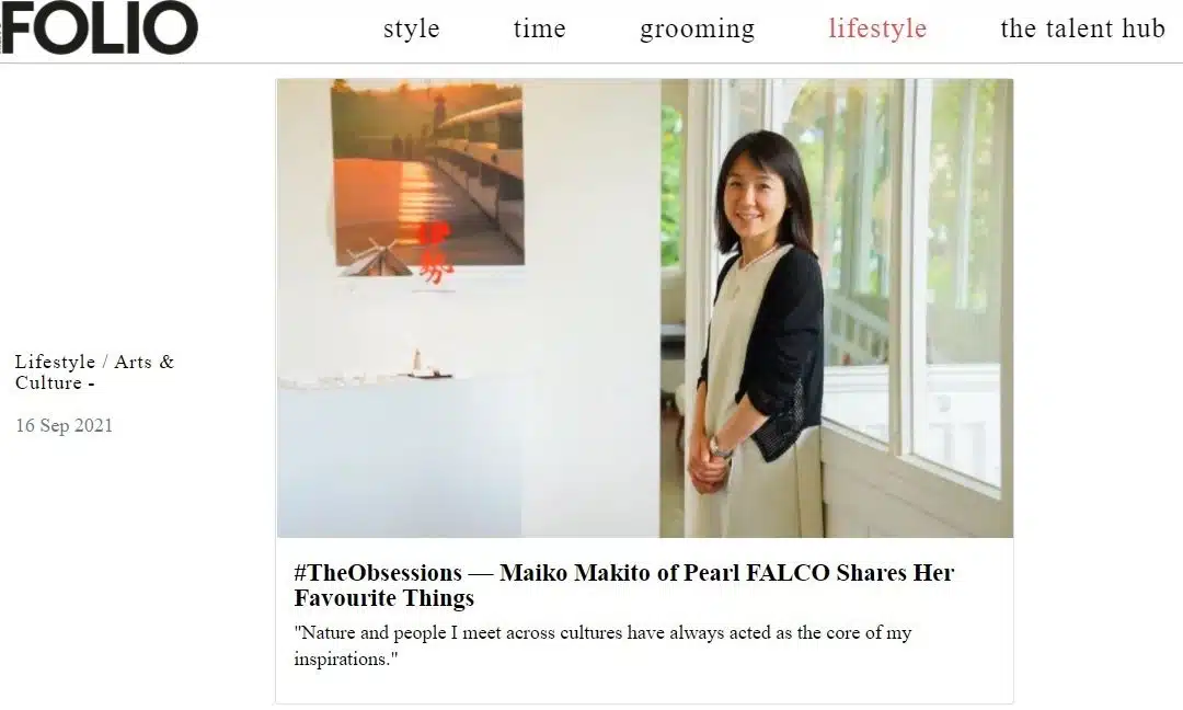 #TheObsessions - Maiko Makito of Pearl FALCO Shares Her Favorite Things