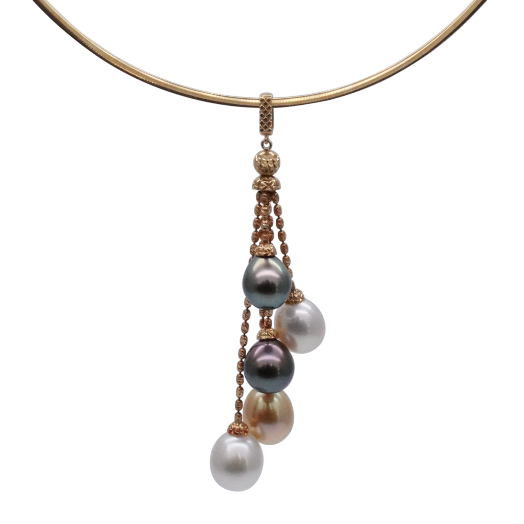 Shizuku Teardrop South Sea Pearl Gold Pendant - P212 | Pearl FALCO