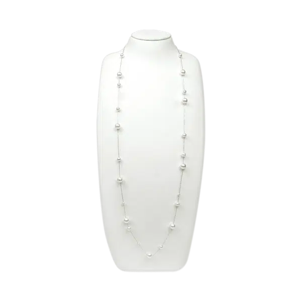 Akoya Pearl Station Necklace