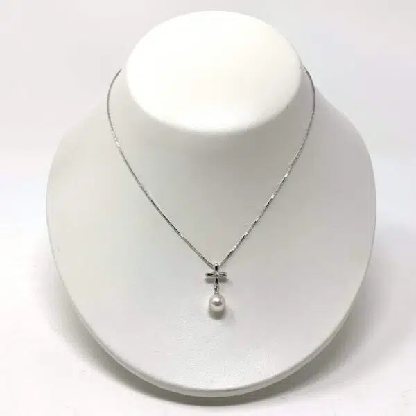 Akoya Pearl Earring & Akoya Pearl Pendant Set C - Image 4