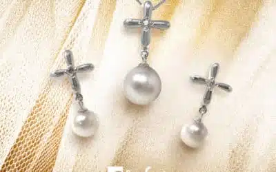 Akoya Pearl Earring & Akoya Pearl Pendant Set C