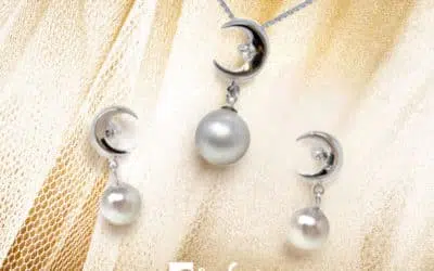 Akoya Pearl Earring & Akoya Pearl Pendant Set B