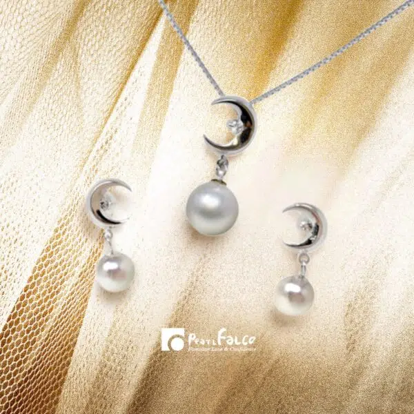 Akoya Pearl Earring & Akoya Pearl Pendant Set B