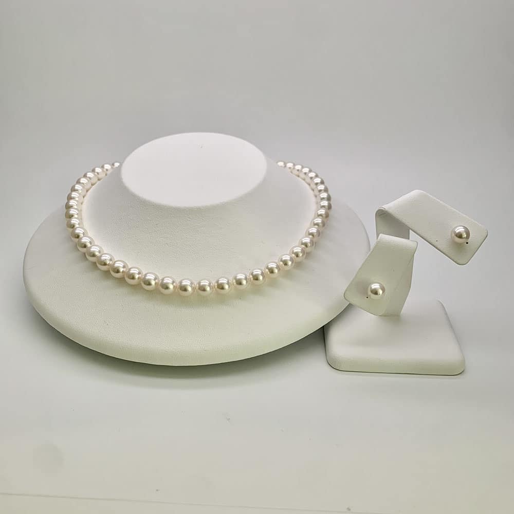 Akoya Pearls Necklace & Earrings $3000 - Luxury Pearl Jewelry